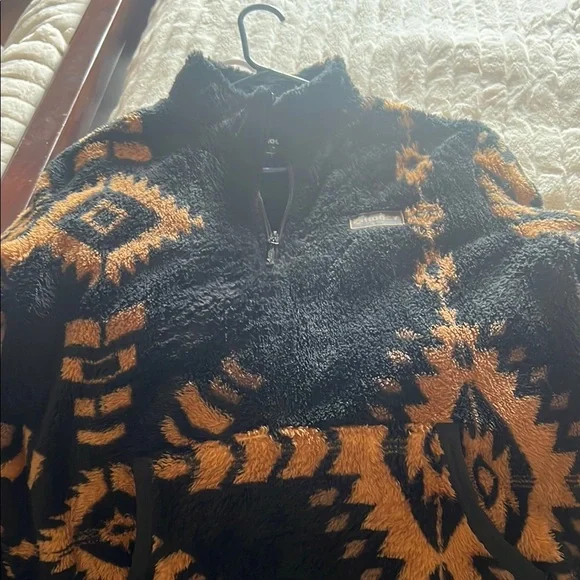 Hooey Black and Orange Fleece Jacket - Picture 2 of 3